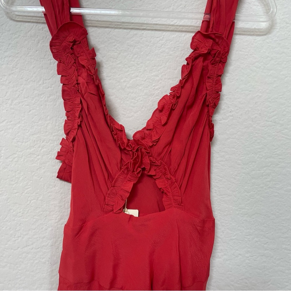 Doen Amoretta Dress Tigerlily Red Size XL - Picture 2 of 6